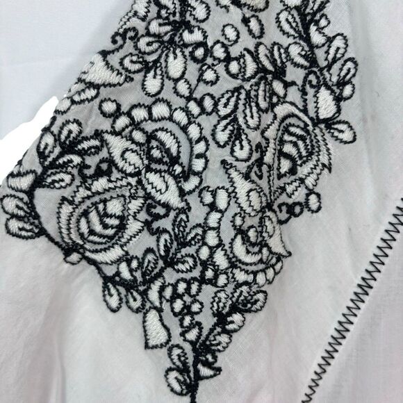 Lauren Ralph Lauren Women's Embroidered CottageCore Cotton Voile Dress Sz 12 - Picture 7 of 13